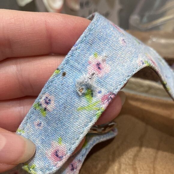 Olivia Miller T-Strap Floral Slide Sandals Sz 8 - Picture 10 of 16